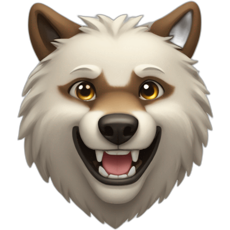 bear- wolf - smile emoji