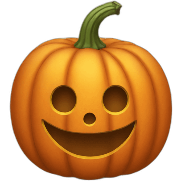 friendly pumpkin emoji