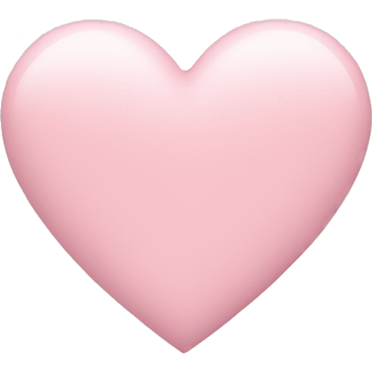 Plain pastel pink heart emoji