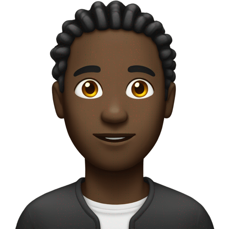 black man with dreadlocks no mustache  emoji