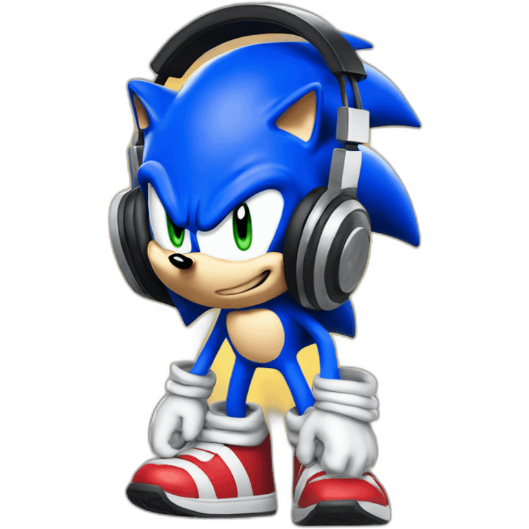 sonic the hedgehog dj emoji