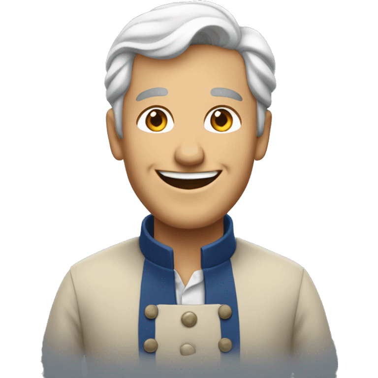 Smiling French man emoji