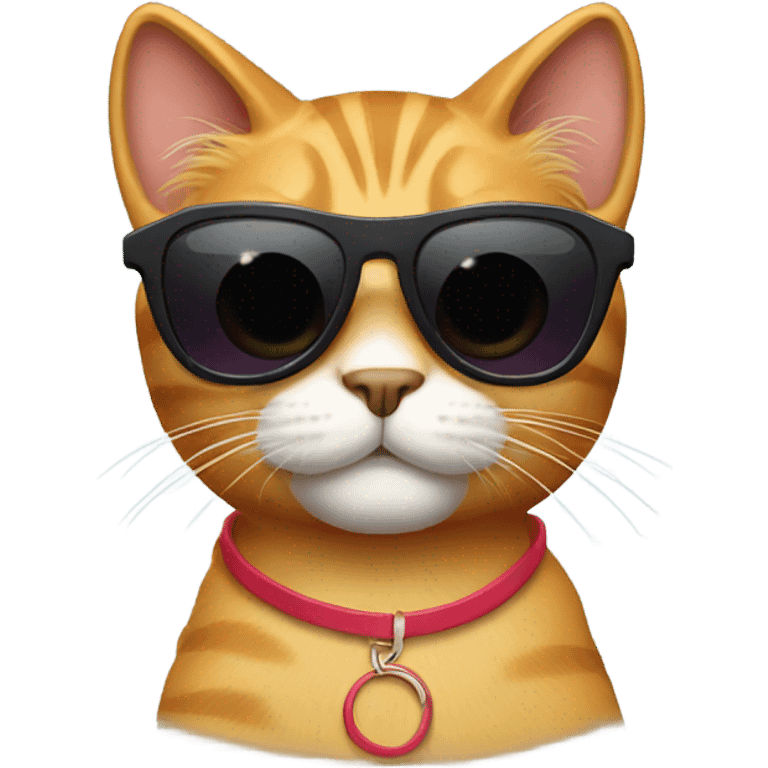 Cat with sunglasses emoji