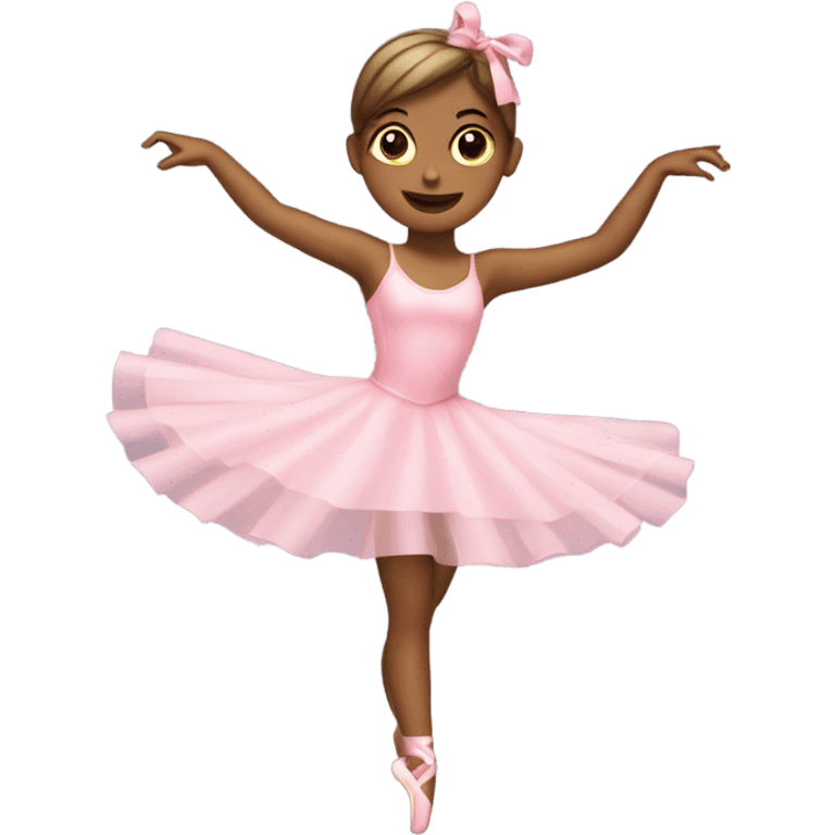 ballerina twirling a ribbon emoji