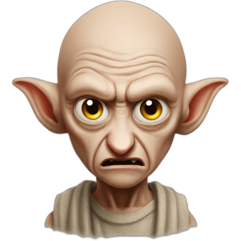 dobby-angry emoji