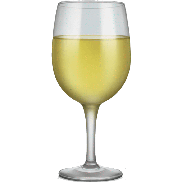 Glass of white wine  emoji