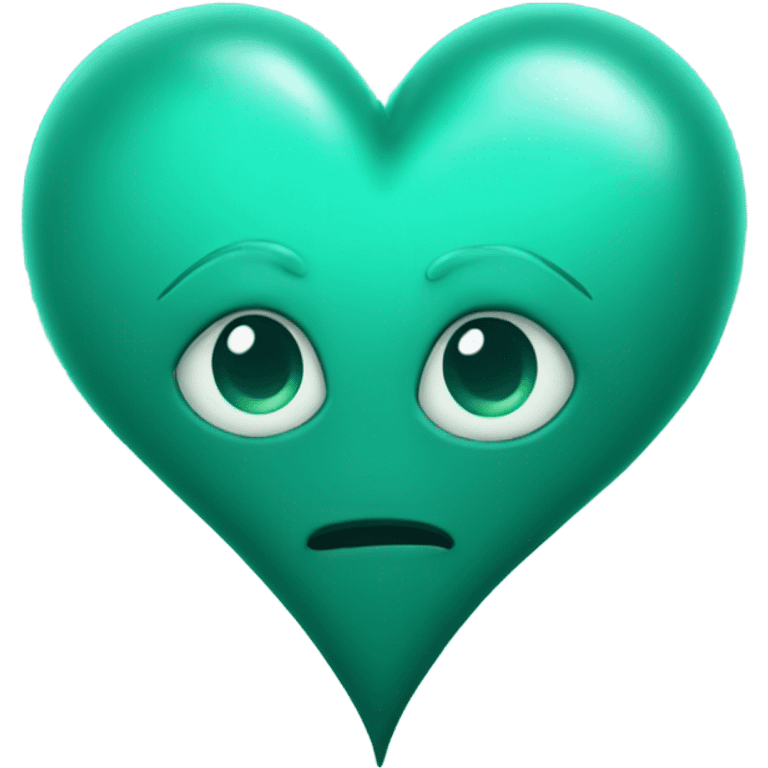 Sea green space heart emoji