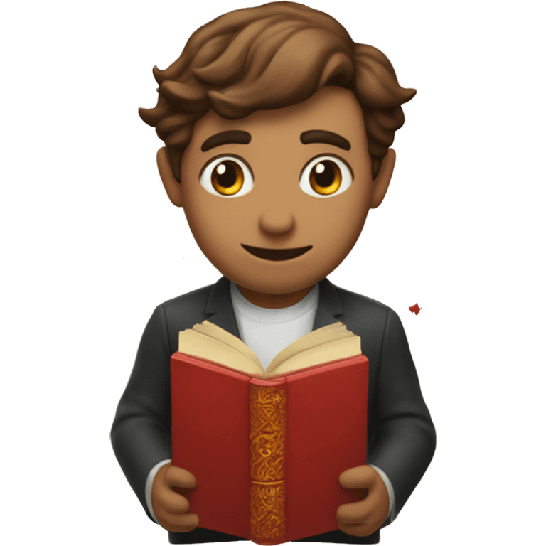 Red Book of Love and seduction with magic emoji