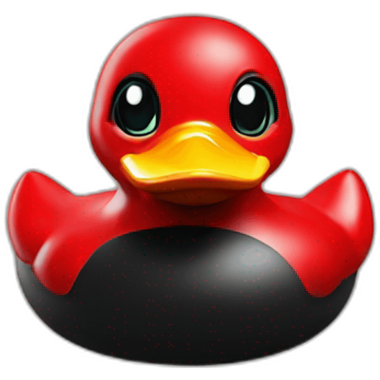 red devil rubber duck emoji