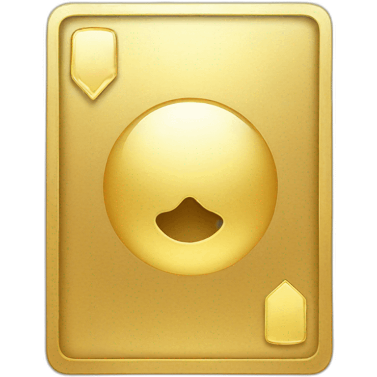 golden card with shiny outline emoji