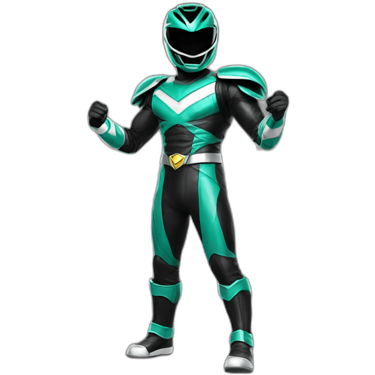 power ranger black cool ultimate emoji