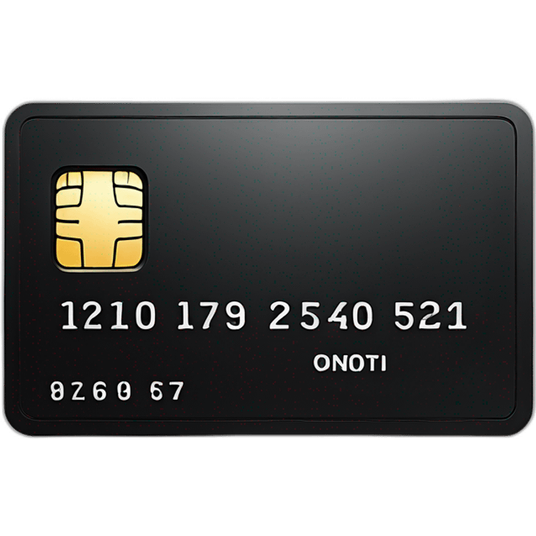 credit card black emoji