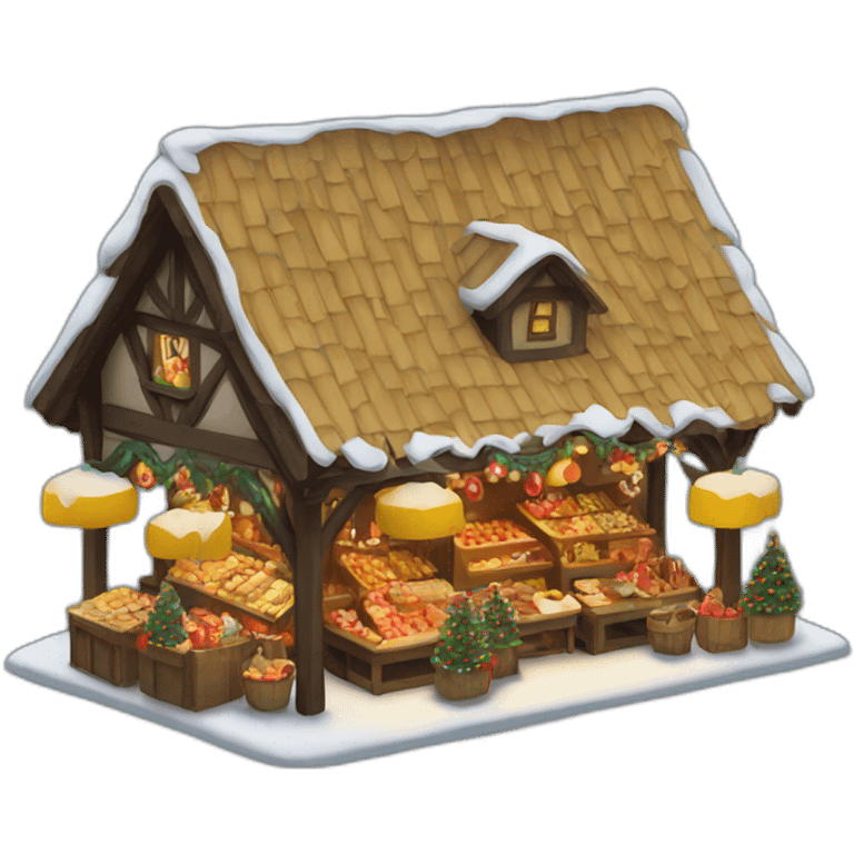 a christmas market emoji