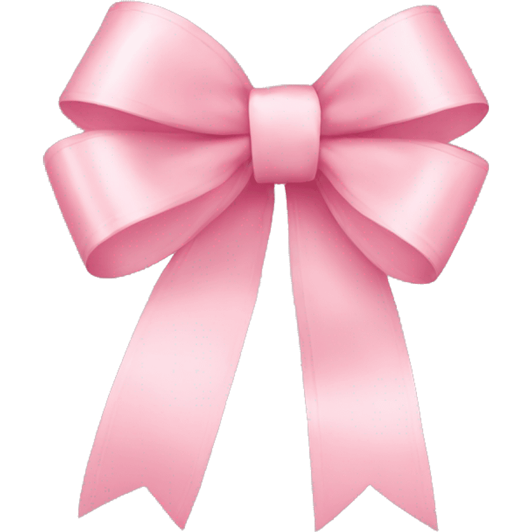 light pink ribbon bow emoji