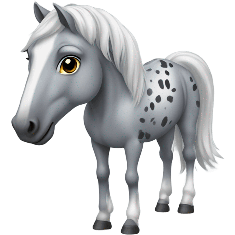 Dapple grey horse emoji