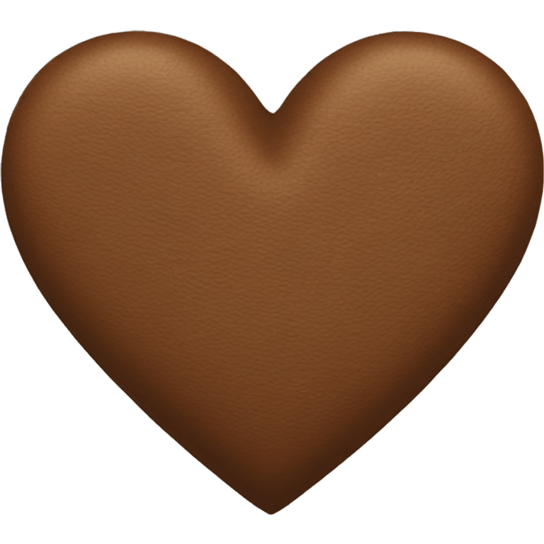 Brown heart emoji