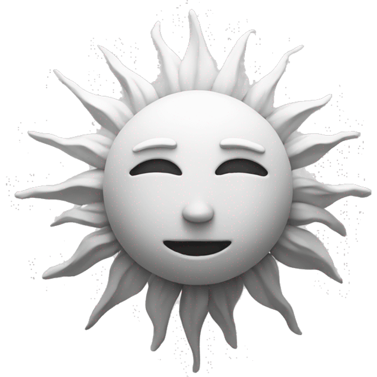 White sun emoji