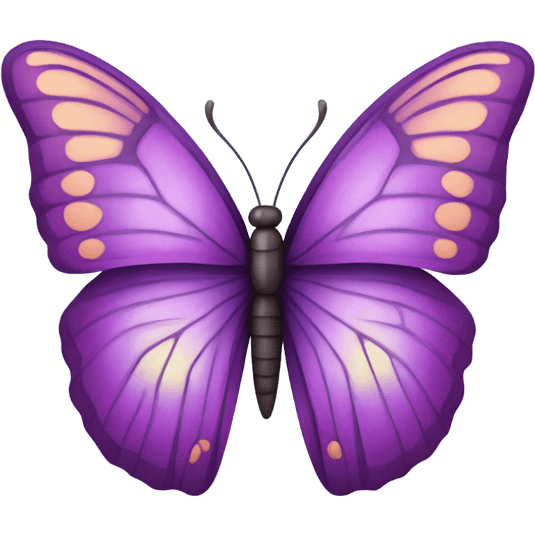 Purple butterfly emoji