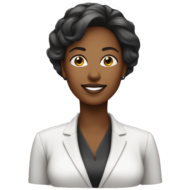 black business women transparent background emoji