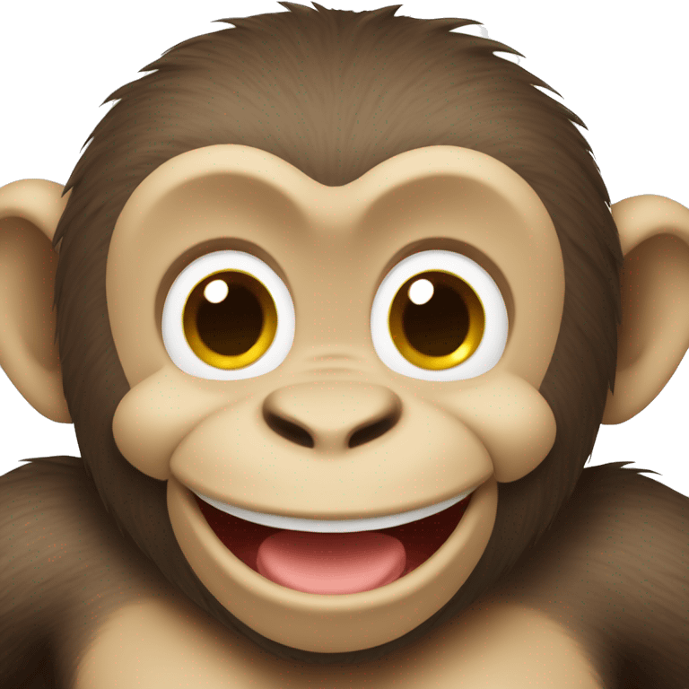 Happy monkey emoji