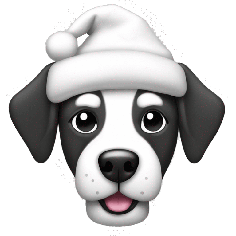 christmas dog black and white monochrome for laser svg emoji