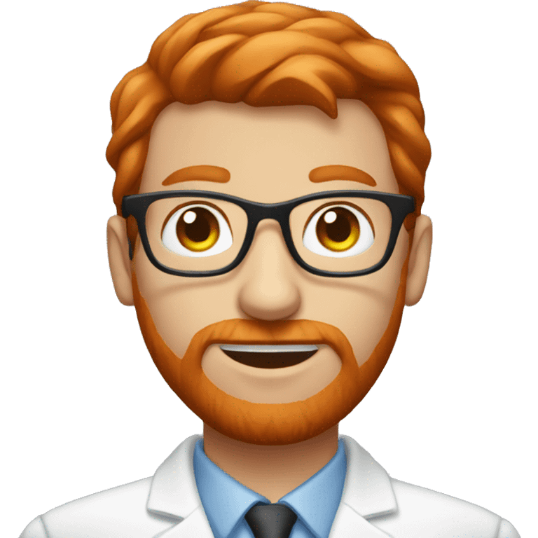 redhead man as an optometrist  emoji