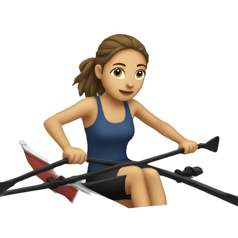 Girl rowing emoji