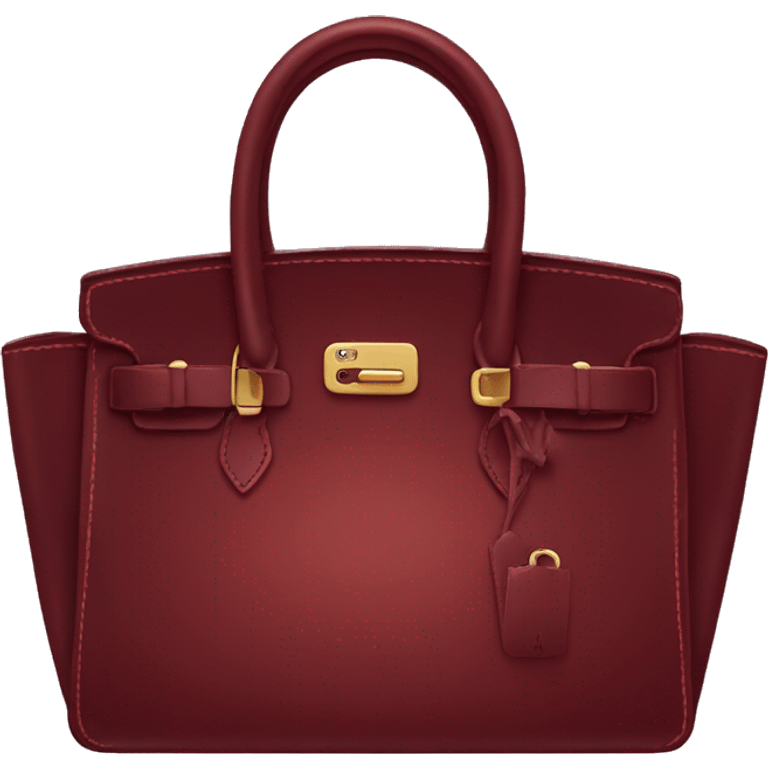 Dark red birkin emoji