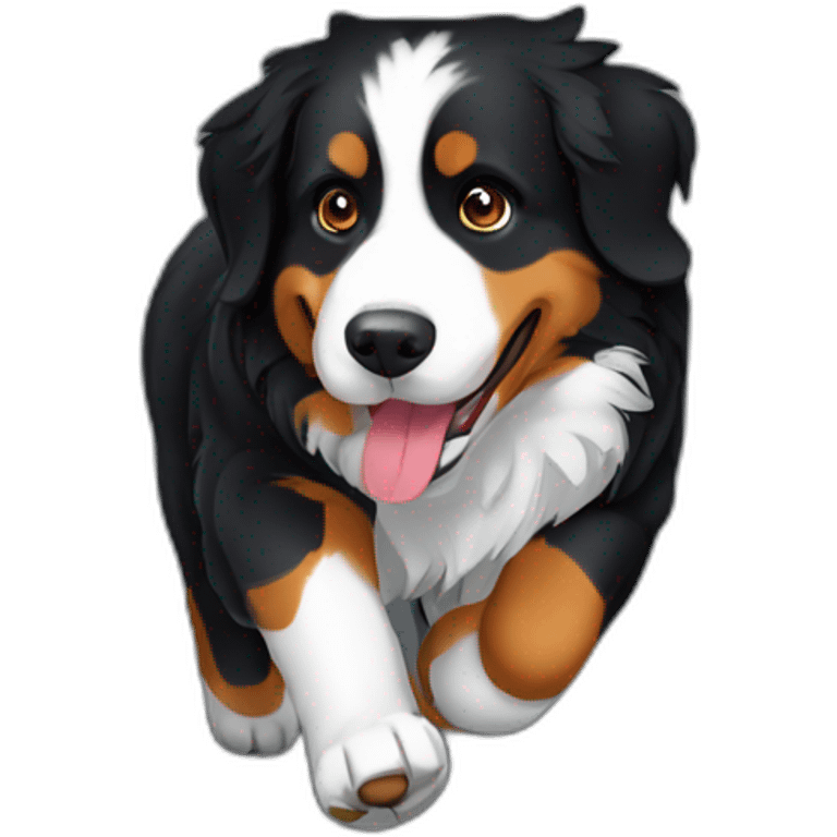 bernese mountain dog agility tunnel emoji