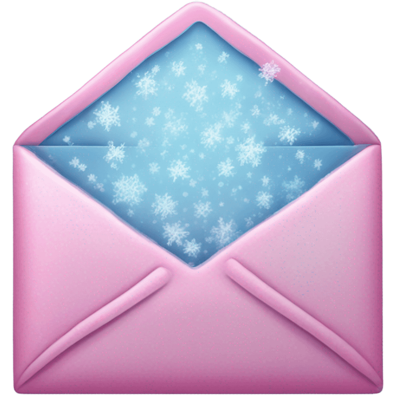 pink frozen email envelope emoji