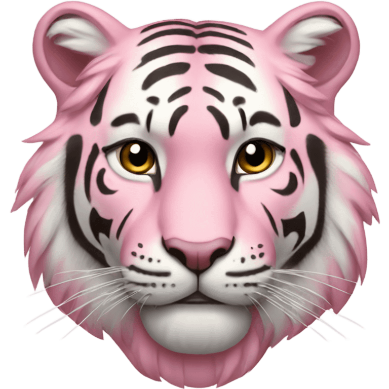 Pastel pink tiger  emoji