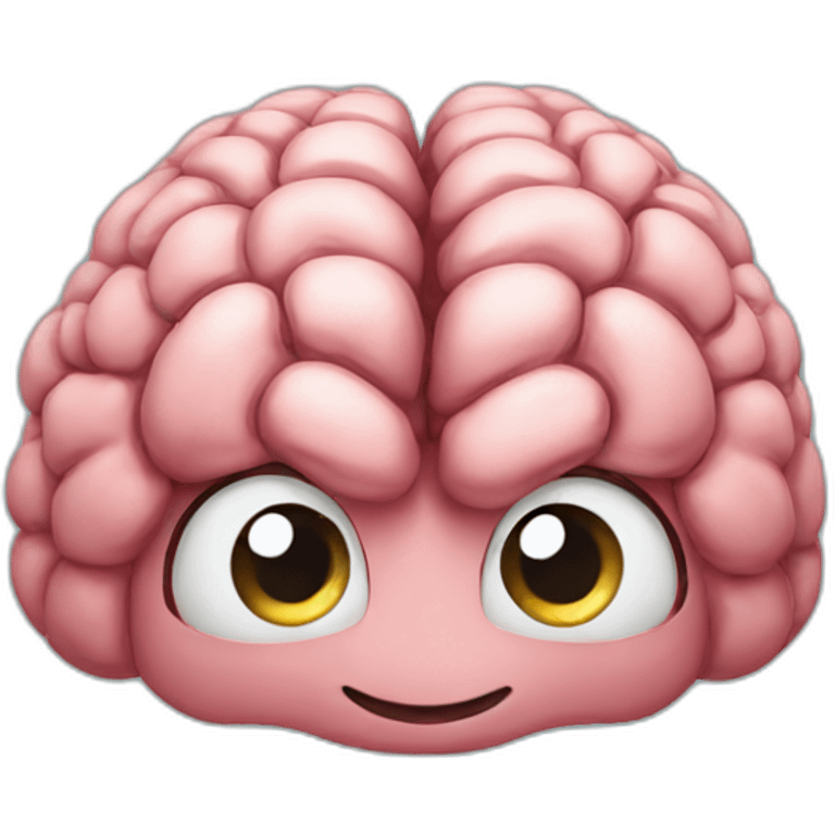 Smart brain emoji