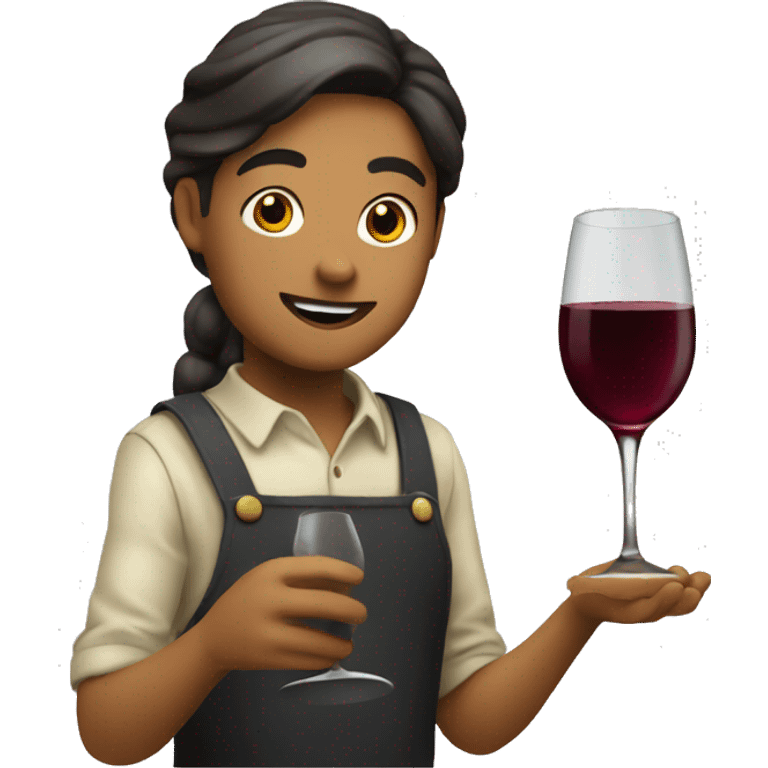 Serving wine  emoji