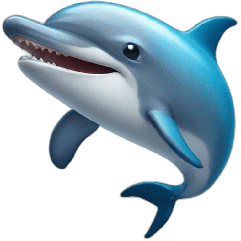 funny dolphin emoji