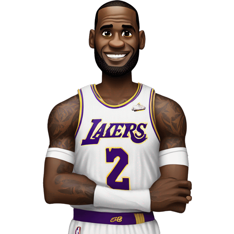 LeBron James with a sprite emoji