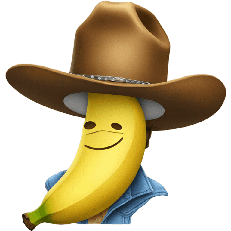 banana with a cowboy hat emoji