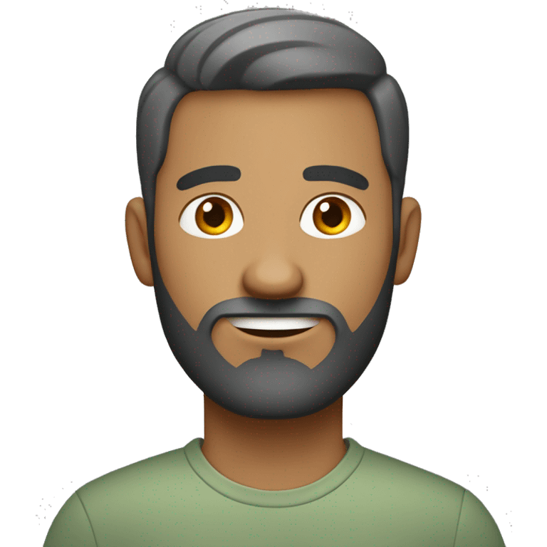 Create a cartoon-like emoji of a man with short red hair, trimmed beard, light skin, and gray-green eyes. Neutral expression, simple style, no exaggerated features. emoji