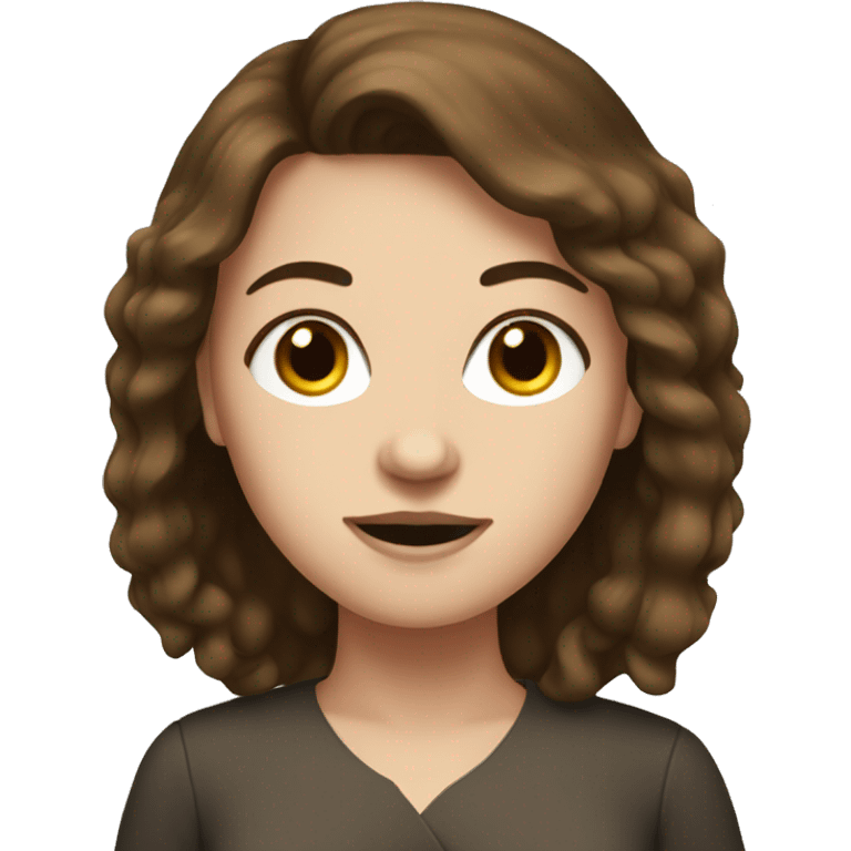 young women with brown hair and white skin in politics emoji