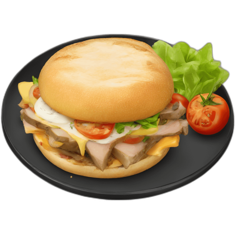 Chivito al plato para 2 emoji