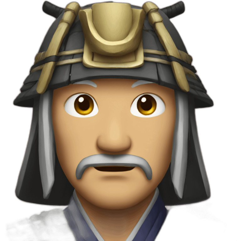 old-samurai-face emoji