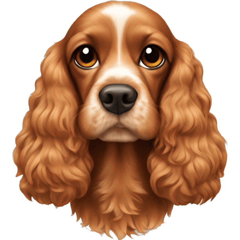 ginger american cocker spaniel emoji