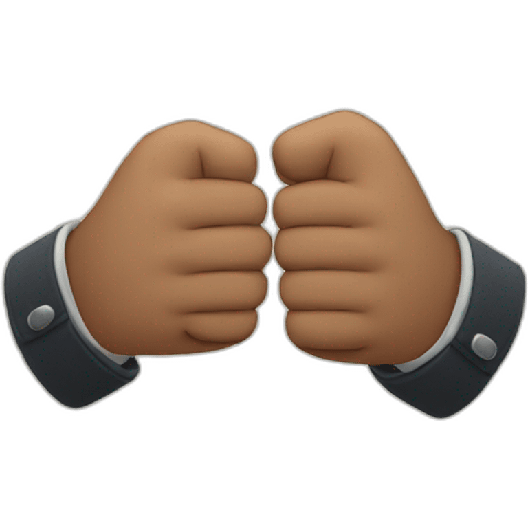 men giving each other fist bumps emoji