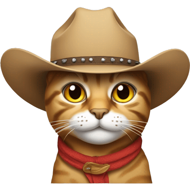 cat in a cowboy hat emoji