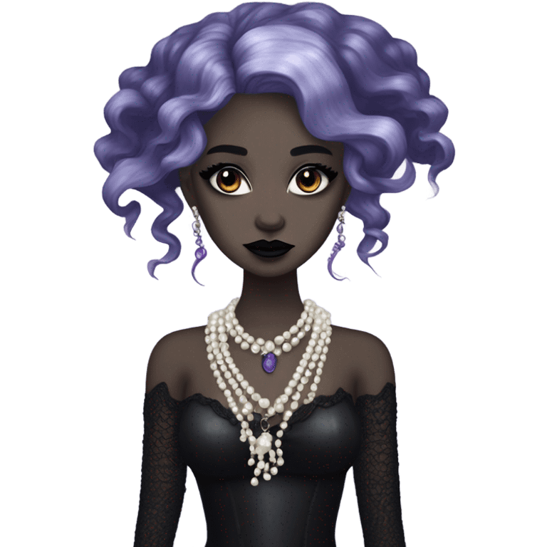 goth mermaid hime girl emoji