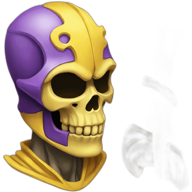 skeletor yellow and purple emoji