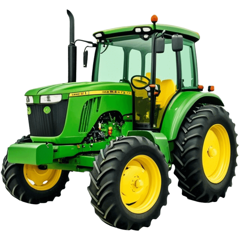 Tractor - John Deere 5055E (Model Year: 2021) (Iconic colour: Green with yellow) emoji