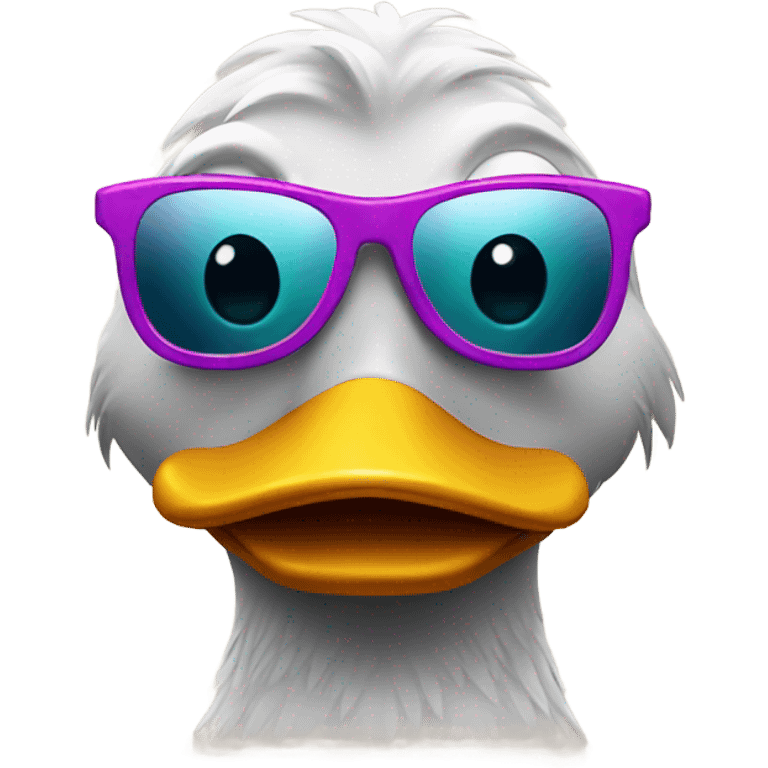 Ducks with sunglasses emoji