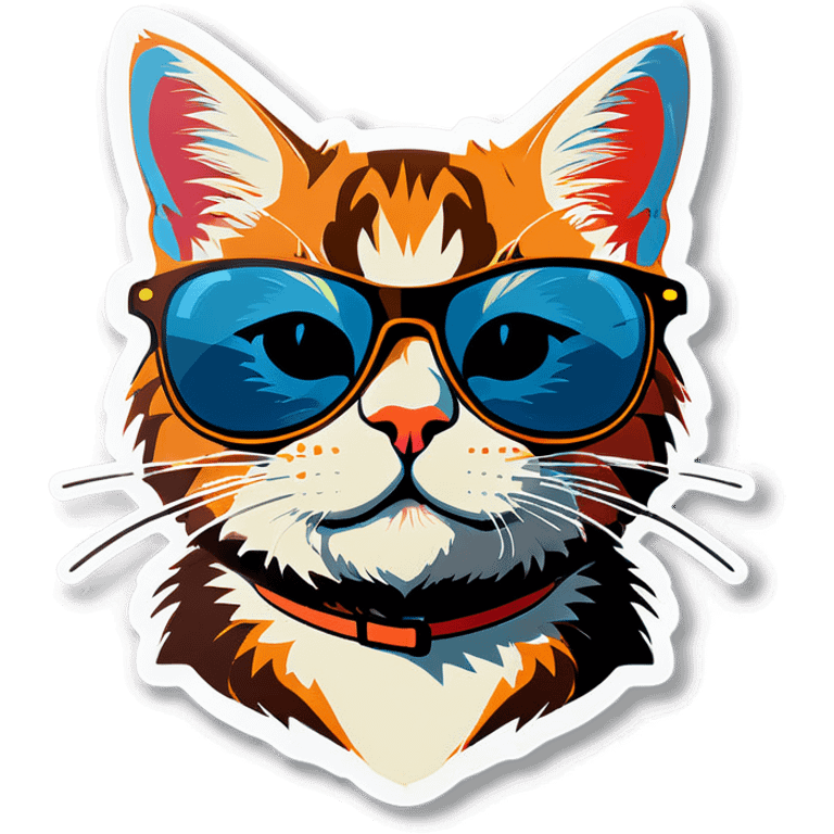 Cat with sunglasses emoji