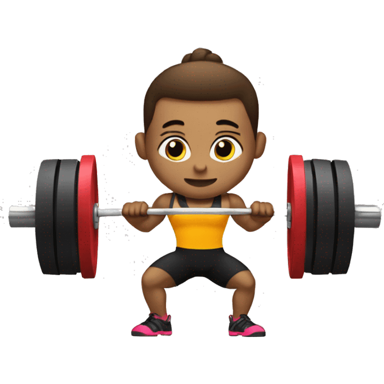 Olympic weightlifter snatch emoji