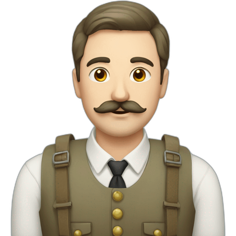 russian moustache husband with fish emoji